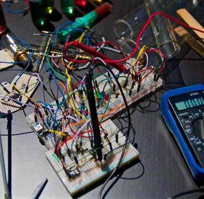 circuito-electrónico-con-cables